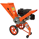 Broyeur à bois à essence 6 ch 208 cc 4 temps diamètre de coupe jusqu’à 50 mm entraînement direct lames réversibles – image 1