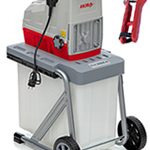 Broyeur de végétaux électrique 3000 W rotor 44 mm bac 60 L avec sécateur et lunettes – image 2