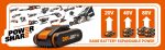 Taille-haie télescopique sur batterie 45 cm avec élagueuse sur perche 20 cm perche 1,8–2,3 m – image 3