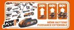 Coupe-bordures sans fil 20 V Ø 30 cm avec batterie 2,0 Ah et fil 1,65 mm - WG163E.3 (2*2.0Ah Battery) – image 2
