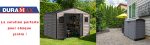 Abri de jardin métal 4,37 m² acier galvanisé portes coulissantes ventilation toit renforcé