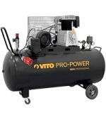 Compresseur d’air 200 L 3000 W 10 bars à courroie sur roues – image 14