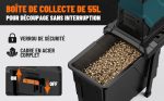 Broyeur de végétaux électrique 2800 W 45 mm 55 L - 60 L, A-Orange – image 4