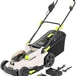 Tondeuse sans fil 37 cm 2×20 V avec bac et mulching