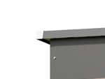 Abri de jardin métal 155 x 87 x 180 cm porte verrouillable