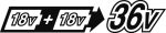 Tronçonneuse sans fil 36 V 2 x 18 V guide 35 cm vitesse chaîne 20 m/s tension sans outil – image 18