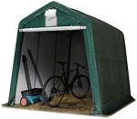 Tente garage 2,4x3,6 m bâche PE 450 N armature acier étanche protection UV vert - 3,3x6,2 m, vert foncé – image 2