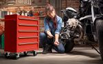 Servante d’atelier 5 tiroirs verrouillage centralisé avec roues et tapis antidérapants