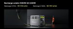 Station électrique portable 1024 Wh 1200 W batterie LiFePO4 7 sorties