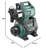 Surpresseur domestique inox 1300 W débit 4500 l/h hauteur 48 m réservoir 24 L aspiration 8 m – image 6