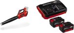 Souffleur de feuilles sans fil 36 V 816 m³/h avec 2 batteries 4,0 Ah – image 1