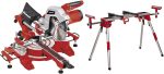 Scie à onglet radiale 2100 W lame 254 mm coupe 305 x 85 mm avec piètement - Avec Piètement stationnaire MSS 1610, Nouveau modèle – image 8