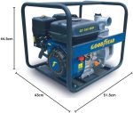 Pompe à eau thermique 212 cm³ 32 000 l/h raccords 50 mm – image 6