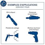 Compresseur d’air 50 L 10 bar 2200 W bicylindre aspiration 412 L/min lubrification à l’huile – image 12