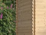 Abri de jardin en bois avec plancher traité 3,53 m² portes doubles et fenêtres