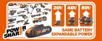 Tondeuse à gazon sans fil autotractée 40 V coupe 46 cm avec 2 batteries 4 Ah - Tondeuses poussées, Moderne – image 8
