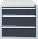 Bloc tiroirs pour établi 4 tiroirs acier 70 x 53 x 65 cm - HxLxP 80x53x70cm - 6x tiroir, Gris Clair/Gris Anthracite – image 7