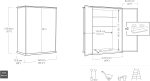 Armoire extérieure 1400 L verrouillable imperméable traitée anti UV – image 3