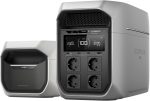 Station d’énergie solaire 2048 Wh 3000 W LiFePO4 - Delta3MaxPlus+Batterie supplé – image 1