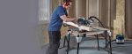 Établi multifonction pour machines 120 kg réglable en hauteur et pliable – image 1