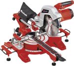 Scie à onglet radiale 2100 W lame 254 mm coupe 305 x 85 mm avec piètement