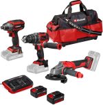 Pack 2 outils sans fil bois avec batteries chargeur et rail – image 6