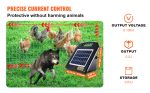 Filet de clôture électrique 1,21 x 30,48 m avec chargeur solaire