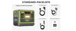 Station électrique portable 2048 Wh 2400 W LiFePO4 avec 13 sorties
