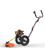 Débroussailleuse thermique 52 cm3 3 CV largeur de coupe 32 cm tête double fil lame 3 dents réservoir 1,2 L - 62 cc – image 10