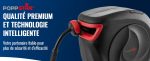 Enrouleur de tuyau d’air comprimé 30 m + 2 m 3/8 9,5×15 mm raccord 1/4 BSPT pression max 17 bar montage mural