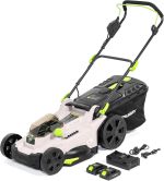 Tondeuse sans fil 37 cm 2x20 V avec bac et mulching - 20V 43cm Lawnmower – image 1