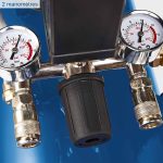 Compresseur d’air 50 L 10 bar 2200 W bicylindre aspiration 412 L/min lubrification à l’huile – image 5