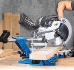 Scie à onglet radiale 2000 W lame 305 mm coupe 330x105 mm double inclinaison table -45/+45 laser – image 1