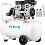 Compresseur d’air sans huile 80 L 2200 W 220 V 8 bar 2 manomètres débit 495 L/min sur roues - 80 L – image 2