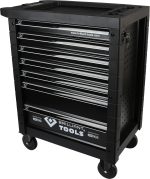 Chariot d’atelier 7 tiroirs avec 207 outils charge totale 400 kg verrouillage central roues avec freins - Sans outils – image 1