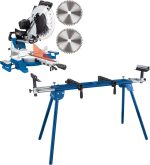 Scie à onglet radiale 305 mm 2000 W double inclinaison avec support inclus - HM140L + UMF2000 – image 1