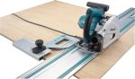 Scie plongeante 1300 W lame 165 mm rail de guidage profondeur coupe 56 mm 5200 tr/min – image 1