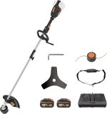 Débroussailleuse sans fil 40 V 2 en 1 avec lame et fil de coupe - 38 cm, sans batterie (guidon) – image 6