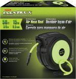 Enrouleur de tuyau d’air rétractable 3/8" 15 m montage mural pression max 10,34 bar – image 5