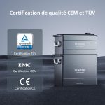 Batterie solaire 1920 Wh extensible à 7680 Wh IP65 auto-chauffante