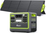 Station électrique portable 2048 Wh 2400 W LiFePO4 avec 13 sorties - F2400 green+SP420 – image 5