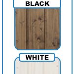 Abri de jardin en bois 6 m² avec plancher et bardeaux noirs