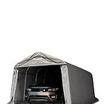 Tente garage 2,4×3,6 m bâche PE 450 N armature acier étanche protection UV vert