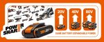 Tronçonneuse sans fil 40 V guide 40 cm vitesse 18 m/s sans batterie ni chargeur - Tronçonneuses, 40cm - 2000W – image 5