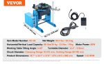 Positionneur rotatif de soudage 30 kg table inclinable 0 à 90°