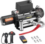 Treuil électrique 12 V 5400 kg corde synthétique 28 m - 13500LBS, Câble Acier – image 1