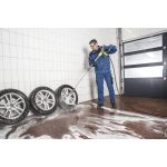 Nettoyeur haute pression eau froide 130 bar débit 500 l/h tuyau 15 m enrouleur nettoyeur de surfaces – image 7