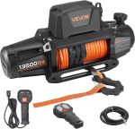 Treuil électrique 12 V 5400 kg corde synthétique 28 m - 13500LBS, Câble Acier – image 5