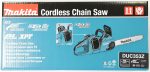 Tronçonneuse sans fil 36 V 2 x 18 V guide 35 cm vitesse chaîne 20 m/s tension sans outil – image 22