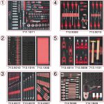 Composition d’outils 6 tiroirs 428 pièces pour servante d’atelier – image 13